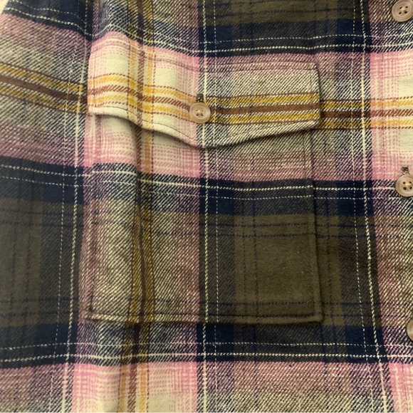 Plaid Flannel Boyfriend Shirt - Picture 1 of 14